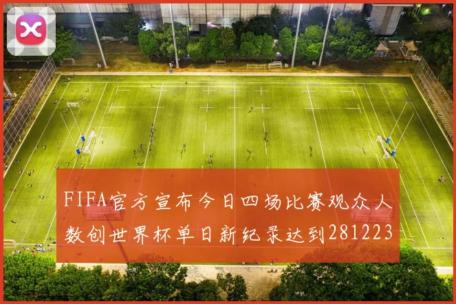 FIFA官方宣布今日四场比赛观众人数创世界杯单日新纪录达到281223人